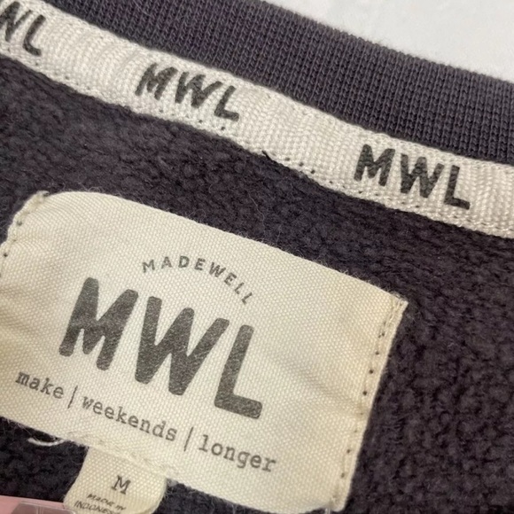 Madewell MWL Superbrushed Easygoing Sweatshirt Crew Neck Long Sleeve Gray Sz. M - Picture 3 of 16